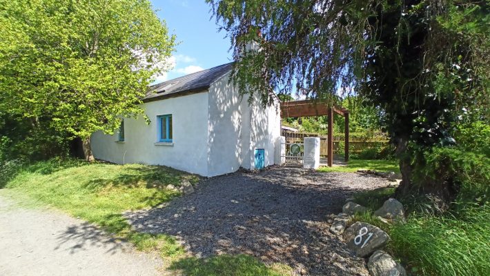 Entrance to Birch Cottage at Lackan Cottage Farm